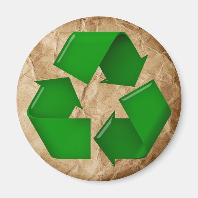 Recycle - Krummpapier Magnet (Vorne)