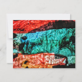 Recycle Kunststoff-Foto-Streifen abstrakt Einladung