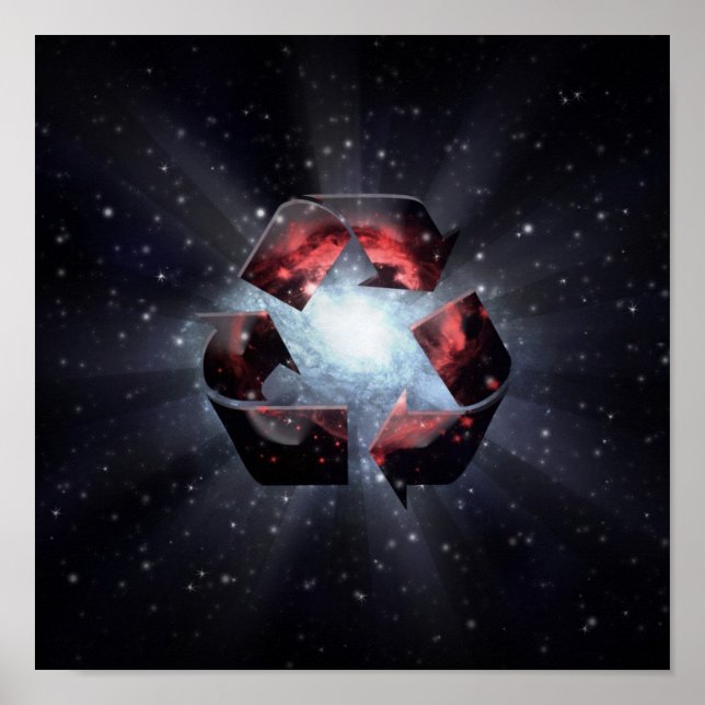 Recycle (Leerzeichen) Poster (Vorne)