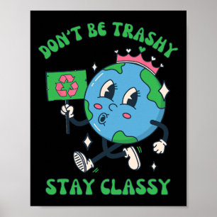 Recycle nicht den Retro Earth Day 2024 Poster