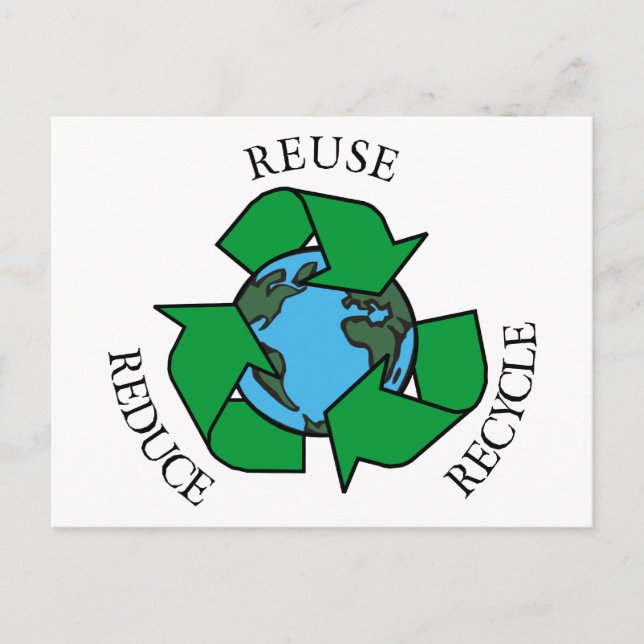 Recycle Postkarte (Vorderseite)