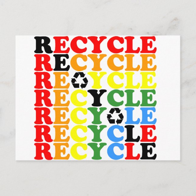 Recycle Postkarte (Vorderseite)