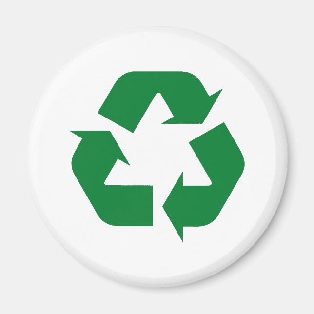 Recycle Produkte & Designs! Magnet (Vorne)