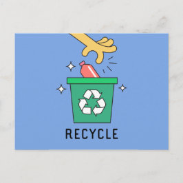 Recycle // Sensibilisierung für den Klimawandel Postkarte