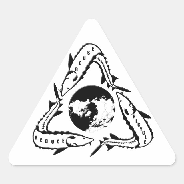 Recycle Sturgeon Stickers (Vorderseite)