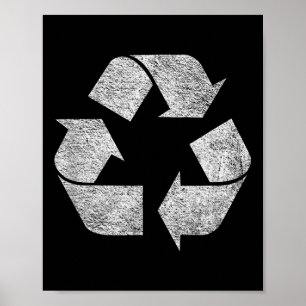 Recycle-Symbol-Logo "Earth Day Green Deal Climate  Poster