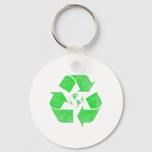 Recycle-Symbol-Logo "Earth Day Green Deal Climate Schlüsselanhänger