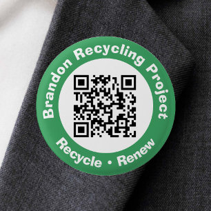 Recycle von Projekt QR Code Recycle & Erneuerung. Button