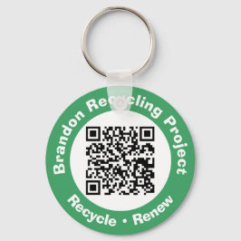 Recycle von Projekt QR Code Recycle & Erneuerung. Schlüsselanhänger
