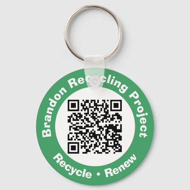 Recycle von Projekt QR Code Recycle & Erneuerung. Schlüsselanhänger (Vorderseite)