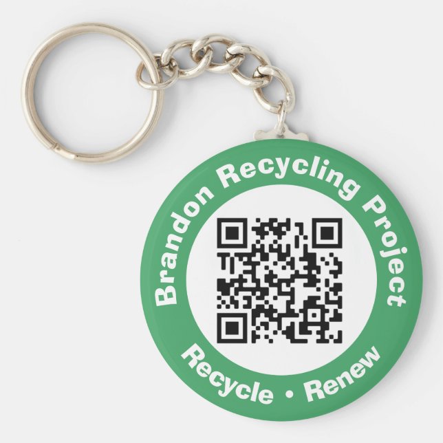 Recycle von Projekt QR Code Recycle & Erneuerung. Schlüsselanhänger (Vorne)