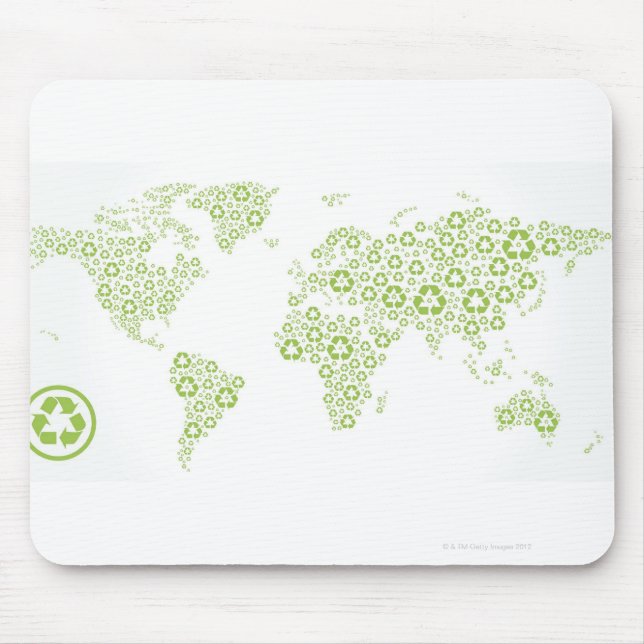 Recycle von Symbolen zur Erstellung des Planeten Mousepad (Vorne)
