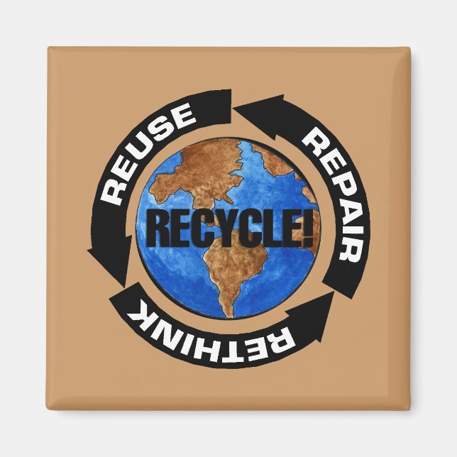 Recycle Worldt Magnet (Vorne)