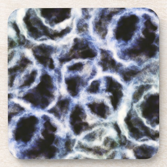 recycled indigo shibori : getränkeuntersetzer (Vorderseite)