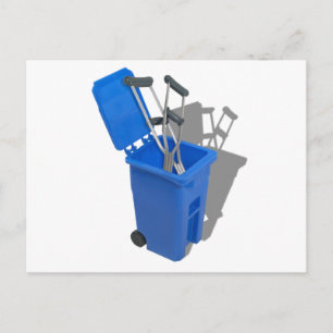 RecycledCrutches082010 Postkarte