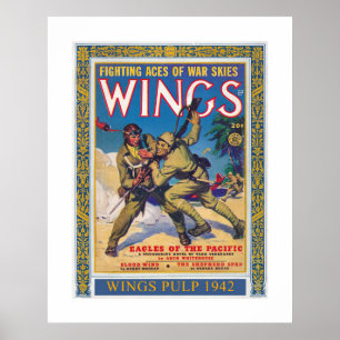 RECYCLING-KUNST: MAGAZINCOVER VON 1942 POSTER