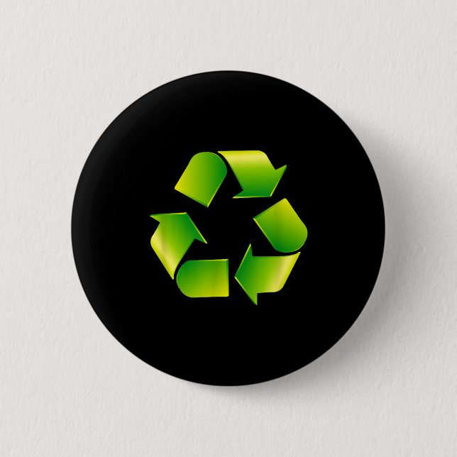 Recycling-Logo Recycling-Symbol Tag der Erde  Button (Vorderseite)