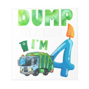 Recycling-Müll 4 Jahre alte Müllwagen 4. Notizblock