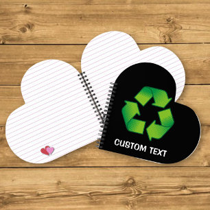Recycling-Symbol Notizbuch