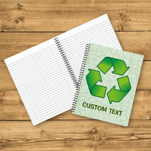 Recycling-Symbol Notizbuch