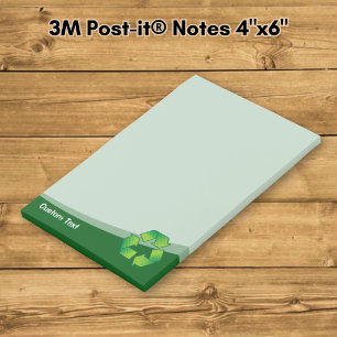 Recycling-Symbol Post-it Klebezettel