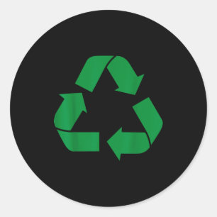 Recycling Wiederverwertung Runder Aufkleber