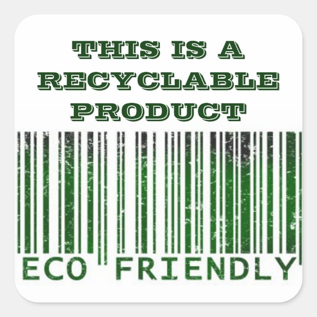 Recyclingfähig 20 / Aufkleber (Vorderseite)