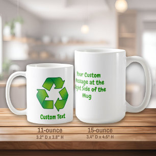 Recyclingsymbol Kaffeetasse