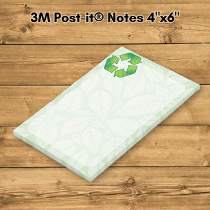 Recyclingsymbol Post-it Klebezettel