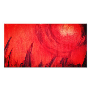 Red Absract Art Canvas Print Fotodruck