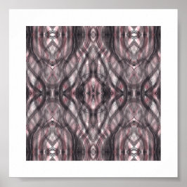 Red Abstract Dark Crimson Watercolor Art Poster