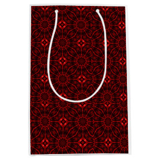 Red Abstract Mittlere Geschenktüte
