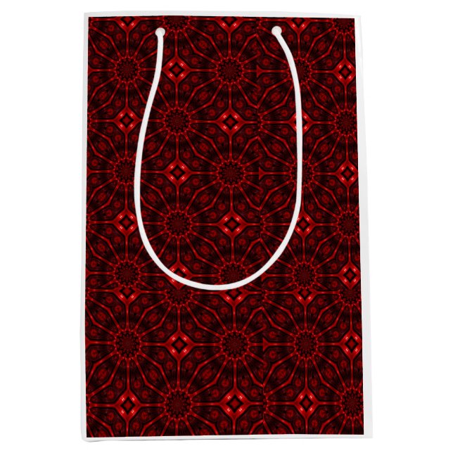 Red Abstract  Mittlere Geschenktüte (Vorderseite)