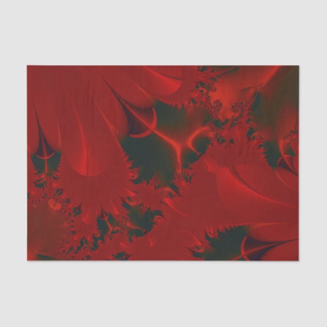 Red Abstrakt Classy Holiday Seidenpapier (Vorderseite)