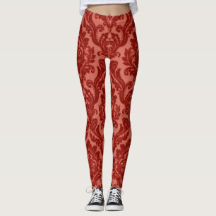 Red Acanthus Leggings