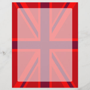 Red Accent Union Jack Design