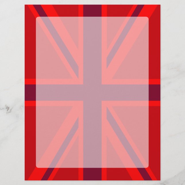 Red Accent Union Jack Design (Vorderseite)