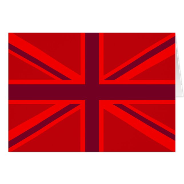 Red Accent Union Jack Design (Vorderseite (Horizontal))