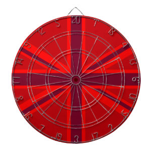 Red Accent Union Jack Design Dartscheibe