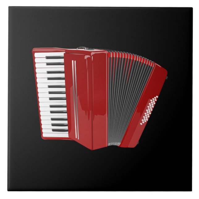 Red Accordion Fliese (Vorderseite)