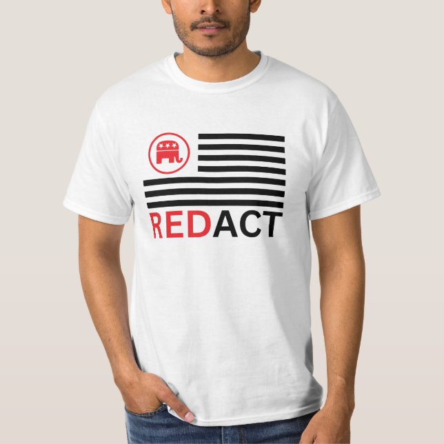 Red Act concept with GOP and Epstein files T-Shirt (Vorderseite)