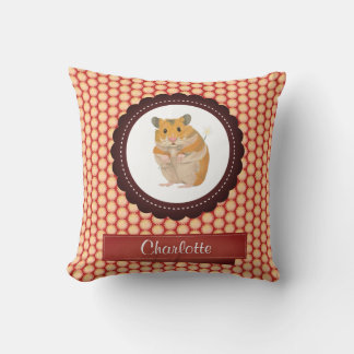 Red Add Your Name Hamster Kissen