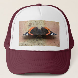 Red Admiral Butterfly Hat Truckerkappe