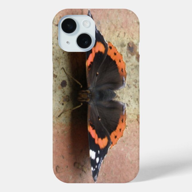 Red Admiral Butterfly iPad Case (Rückseite)