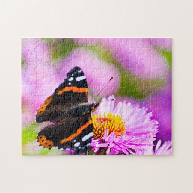 Red Admiral Butterfly Jigsaw Puzzle (Horizontal)