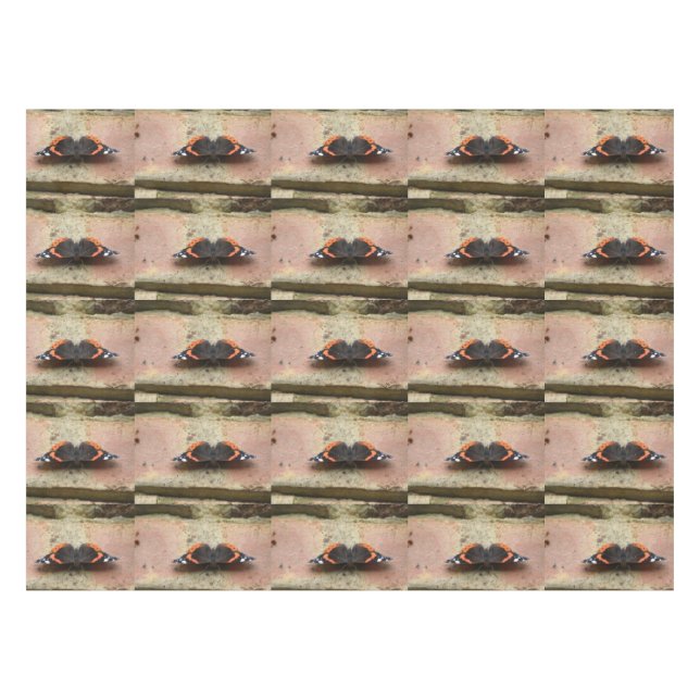 Red Admiral Butterfly Tableclout Tischdecke (Vorderseite (Horizontal))