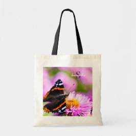 Red Admiral Butterfly Tote Tasche