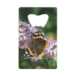 Red Admiral Butterfly und Buddleia Flaschenöffner