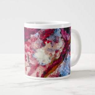 Red Agate Crystal Geode Abstrakt Jumbo-Tasse