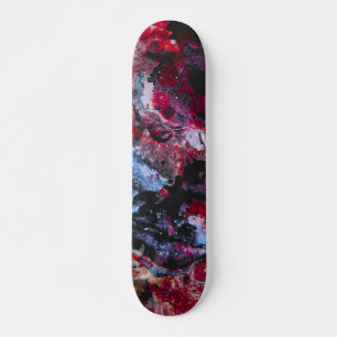 Red Agate Crystal Geode Abstrakt Skateboard